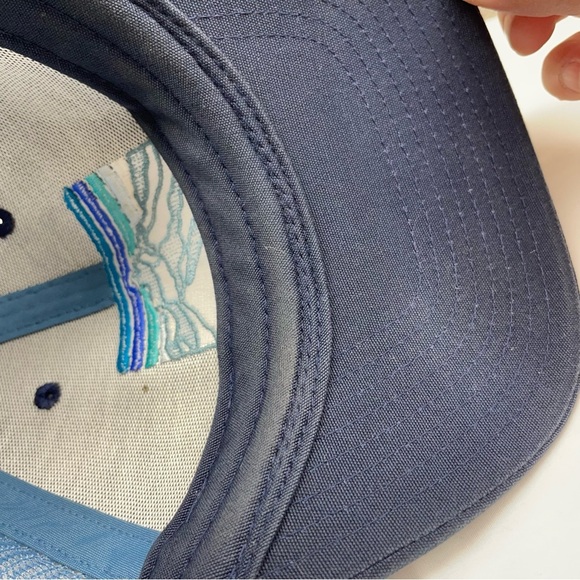 Patagonia Trucker Hats Mens OS Navy Blue Embroidered Logo Snapback Hiking Work - Picture 9 of 12